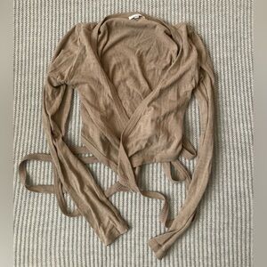 OZMA Dance Wrap Top - Tea XS